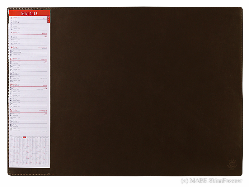 Skrivbordsunderlgg Ambassadr 60x45cm, mrkbrun
