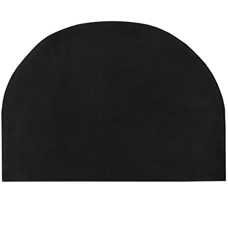 Leather desk pad Crescent, black