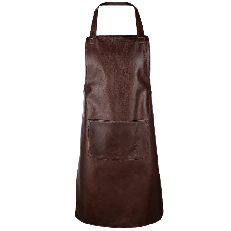 Leather apron kangaroo mahogany leather apron with long straps