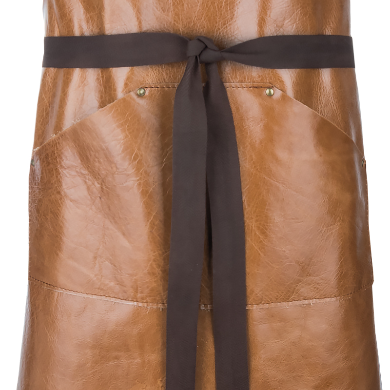 Leather apron Gemini Cognac