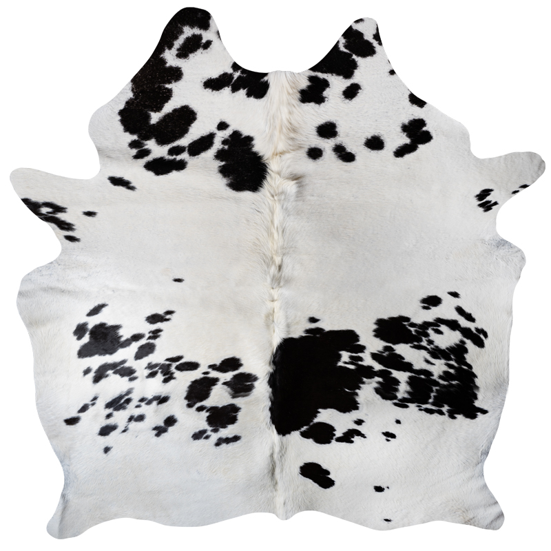 Cowhide white with spots 102